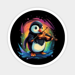 Penguin Playing Violin Magnet